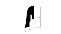 Battiscopa Wicanders - Cork-Funiert - Originals Harmony - 20x50x2400 mm