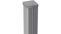 planeo Alumino - posto d'angolo Silbergrigio
