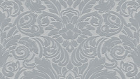 Carta da parati in vinile flocculata Castello Architects Ornamenti in carta Grigio Metallico 833
