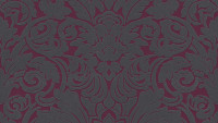 Carta da parati in vinile flocculata Castello Architects Ornamenti in carta Grigio Nero 835