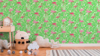 carta da parati in vinile rosa fiori moderni & natura ragazzi & ragazze 6 802