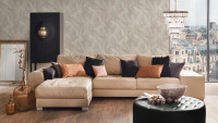 Carta da parati Daniel Hechter 5 Pareti Living Wall moderno in legno grigio metallizzato 332