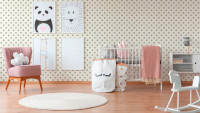Carta da parati in vinile per ragazzi e ragazze 6 A.S. Création carta da parati per bambini moderna beige rosa bianco 341