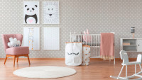 Carta da parati in vinile Boys & Girls 6 A.S. Création carta da parati per bambini moderna grigio bianco 342