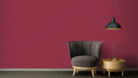 Carta da parati in vinile Absolutely Chic Architects Carta Retro Red Orange Purple 731