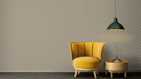 Carta da parati in vinile Absolutely Chic Architects Paper Retro Metallic Grey Beige 737
