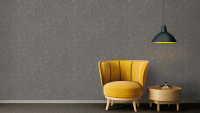 Carta da parati in vinile Absolutely Chic Architects Paper Modern tinta unita grigio metallizzato 749