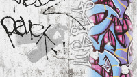 Carta da parati di carta per ragazzi e ragazze 6 A.S. Création carta da parati moderna per bambini teenie graffiti blu grigio rosso 861