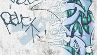Carta da parati di carta per ragazzi e ragazze 6 A.S. Création carta da parati moderna per bambini teenie graffiti grigio verde nero 862