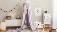 carta da parati in vinile grigio moderno bambini fiori & natura ragazzi & ragazze 6 981