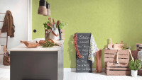 Carta da parati di carta da parati verde classico pianura Il Decoro 866