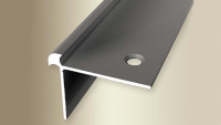 profilo paragradino planeo 2500 mm in acciaio inox look 871