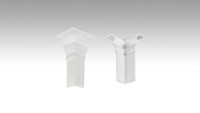 Autoadesivo per battiscopa ad angolo interno F100201AB Alt-Berlin Bianco 18 x 60 mm