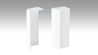 Cappuccio terminale autoadesivo per battiscopa F100202M Bianco moderno 18 x 80 mm