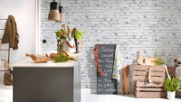 Carta da parati in vinile Best of Wood'n Stone 2a edizione A.S. Création muro in pietra Beige Grigio 837