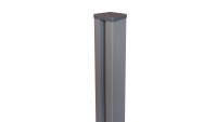 planeo Alumino - pali in alluminio per tassellare grigio argento DB701 7x7x190cm incl. tappo