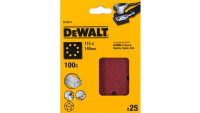 Foglio abrasivo DeWalt 115x140mm K100 25pz.