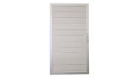 planeo Solid - porta universale Bi-Color bianco con telaio in alluminio