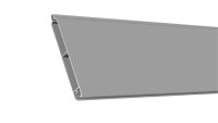planeo Alumino - profilo singolo riempimento grigio argento