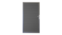 planeo Alumino - Porta universale grigio antracite con telaio in alluminio antracite