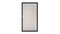 planeo Solid - porta universale Bi-Color bianco con telaio in alluminio antracite