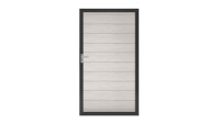 planeo Solid - porta universale Bi-Color bianco con telaio in alluminio antracite