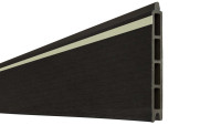 planeo Solid - Profilo singolo Lightstripe nero coestruso