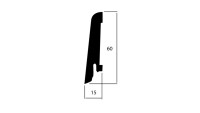 Battiscopa Wicanders - 60/2 Rovere tradizionale / Quercia Classic