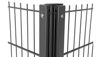 Posto angolare privacy tipo WSP antracite per recinzioni a doppia maglia