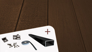 TitanWood set completo struttura in legno massello marrone scuro