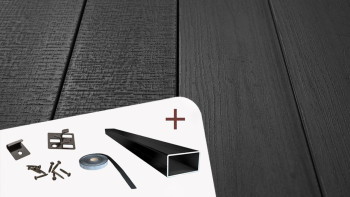 TitanWood set completo struttura in legno massiccio grigio scuro