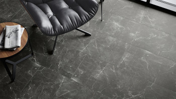 planeo Vinile rigido a incastro - Stone Botticino Classico Dark | Isolamento acustico Impact integrato (100P2909)