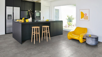 Pavimentazione in laminato Parador - Trendtime 5 Ornamento in cemento armato grigio scuro texture pietra mini bisello