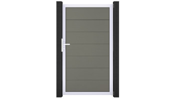 planeo Gardence Strong XL - Porta universale BPC Grigio con Silber telaio in alluminio 180x100x4cm