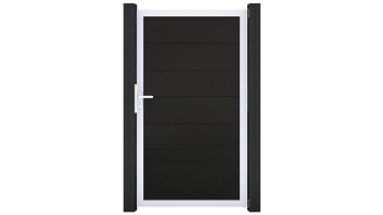 planeo Gardence Strong XL - Porta universale BPC Nero co-ex con Silber telaio in alluminio 180x100x4cm