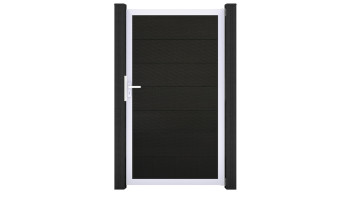 planeo Gardence Strong XL - Porta universale BPC Nero co-ex con Silber telaio in alluminio 180x150x4cm