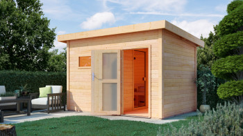 casa sauna planeo Basic Melina 40 finitura naturale