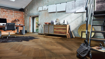 MEISTER Pavimento in legno - Lindura HS 500 Quercia classica grigio oliva (500010-0700140-08926)