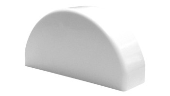 planeo Basic - recinto anteriore recinzioni da giardino tappi terminali mezzo tondo bianco