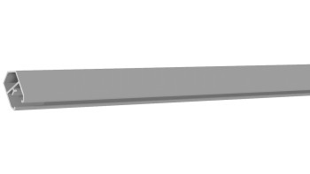 planeo Solid - profilo terminale grigio argento 180cm