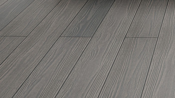 planeo set completo Autentica plancia solida Co-Ex texture legno grigio basalto