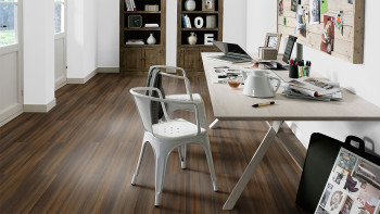 Vinile adesivo Forbo Allura Wood 70 - Spago scuro 1500 x 200 mm (63655DR7)