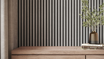 planeo Pannello acustico da parete ISO - Quercia Greige 240x60cm