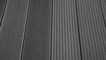 planeo TitanWood - Tavola massiccia grigio scuro scanalata