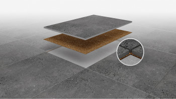 planeo DIYTile piastrelle per pavimento in cemento - 60 x 60 x 12,5 mm Brown PT
