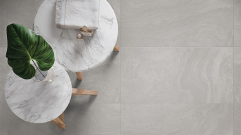 planeo DIYTile piastrelle per pavimento in marmo - 45 x 90 x 12 cm Grigio PT