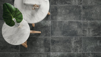 planeo DIYTile piastrelle per pavimento in cemento - 30 x 60 x 12,5 cm antracite PT