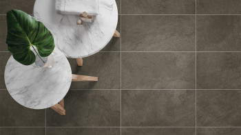 planeo DIYTile piastrelle per pavimento ardesia - 30 x 60 x 12 cm terra marrone PT