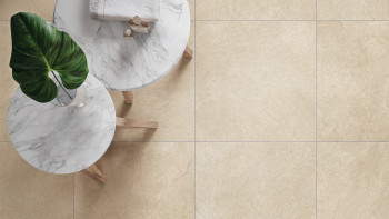 planeo DIYTile piastrelle per pavimento ardesia - 60 x 60 x 12 cm sabbia beige PT