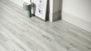 planeo Rigido Vinile ad incastro - SolutionX 2in1 Oak Light Grey | Isolamento acustico integrato (ECF-0076)